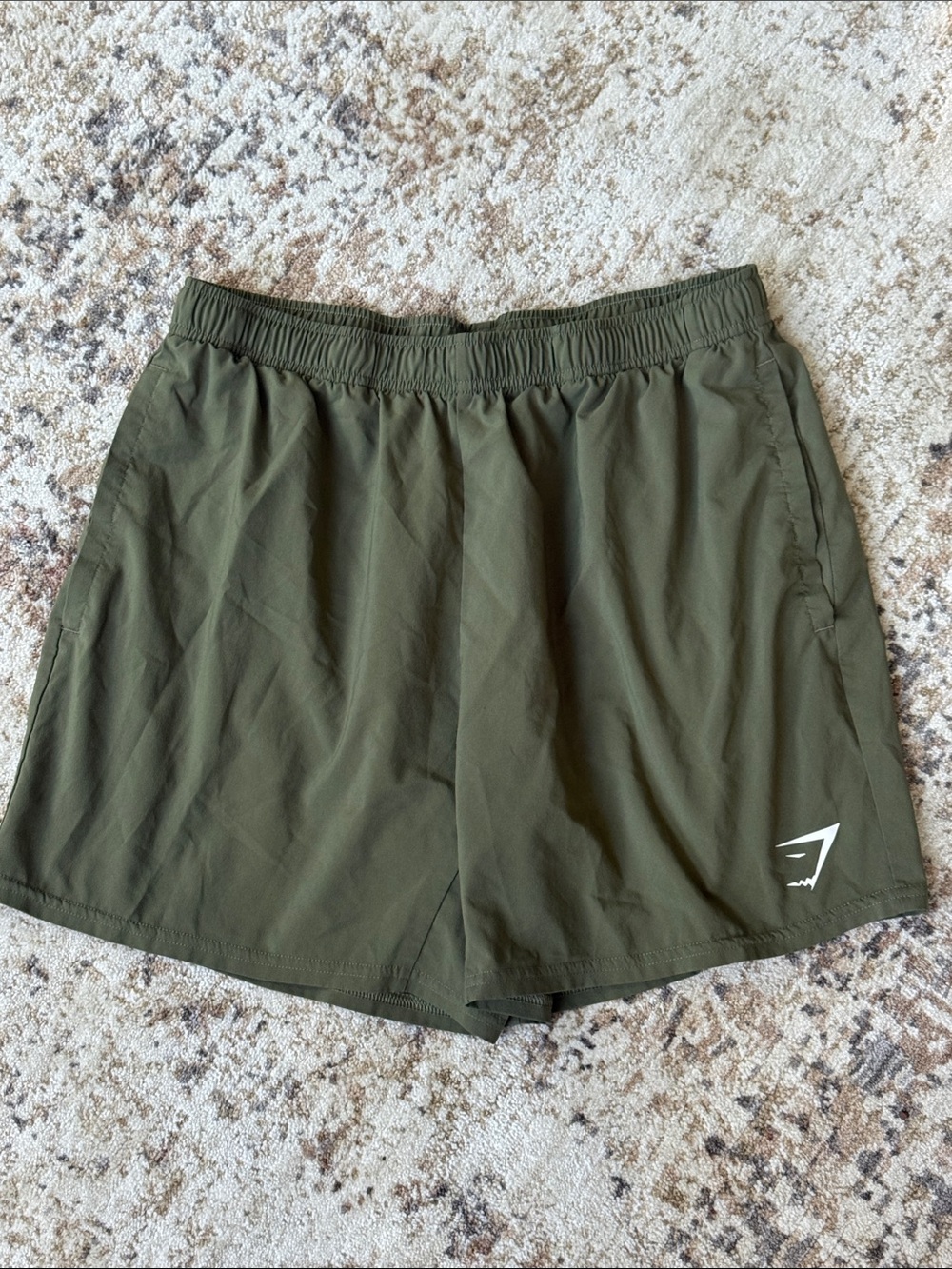 Gymshark Olive Green Men's Athletic Shorts